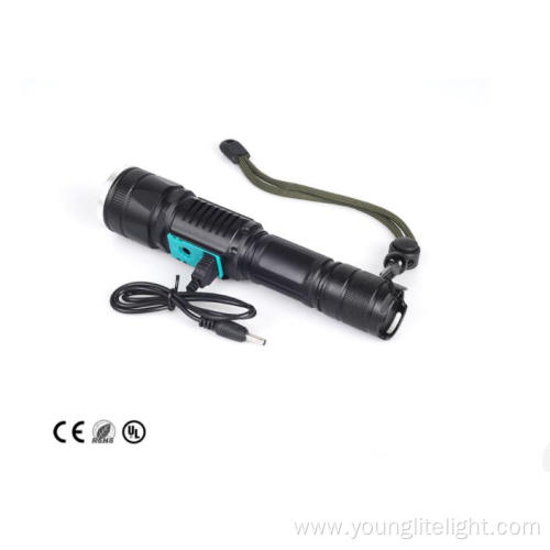 USB rechargeable flashlight with powerful T6 LED